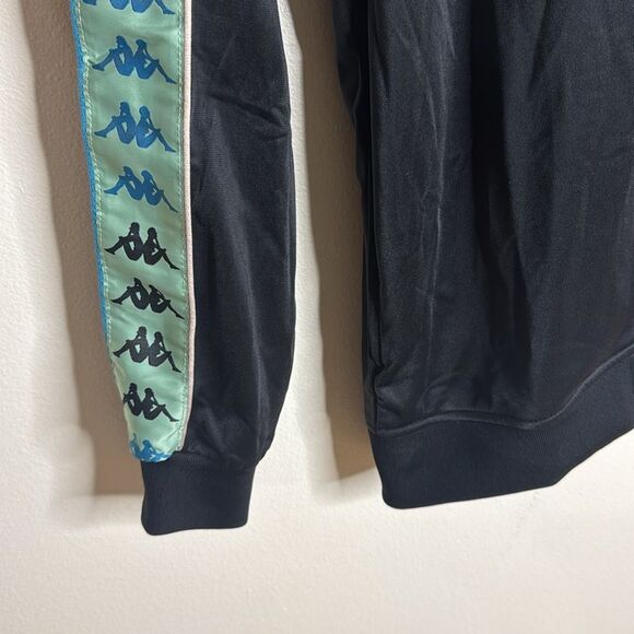 Kappa Men 222 Bandana Mercury Tracksuit jacket and pants black sage green XXL - Picture 4 of 15